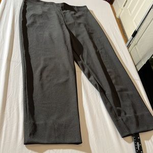 Equestrian Designs  large black small white dot print cropped wide leg highwaist